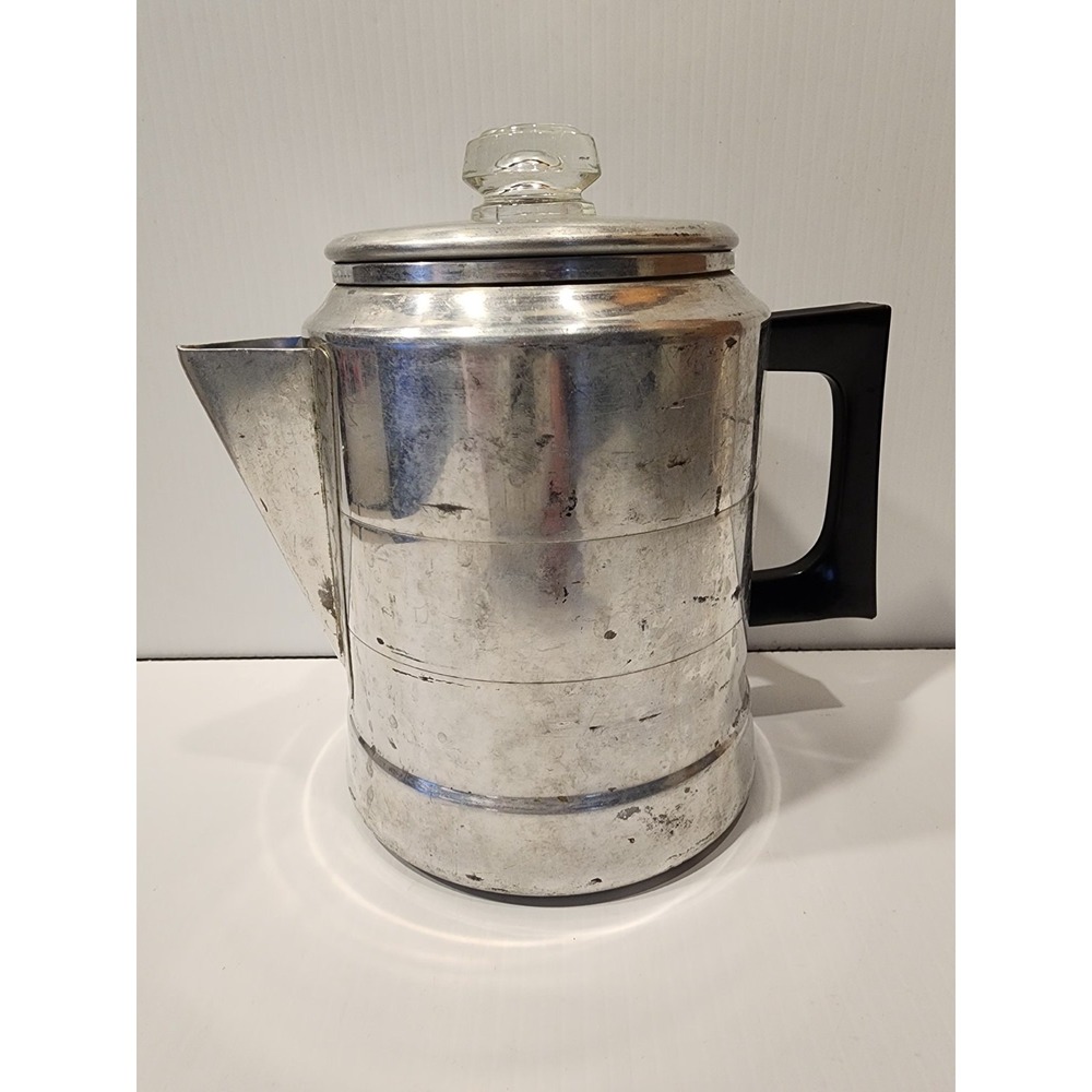 Vintage Comet 7 Cup Percolator Coffee Pot - small hole- see photos